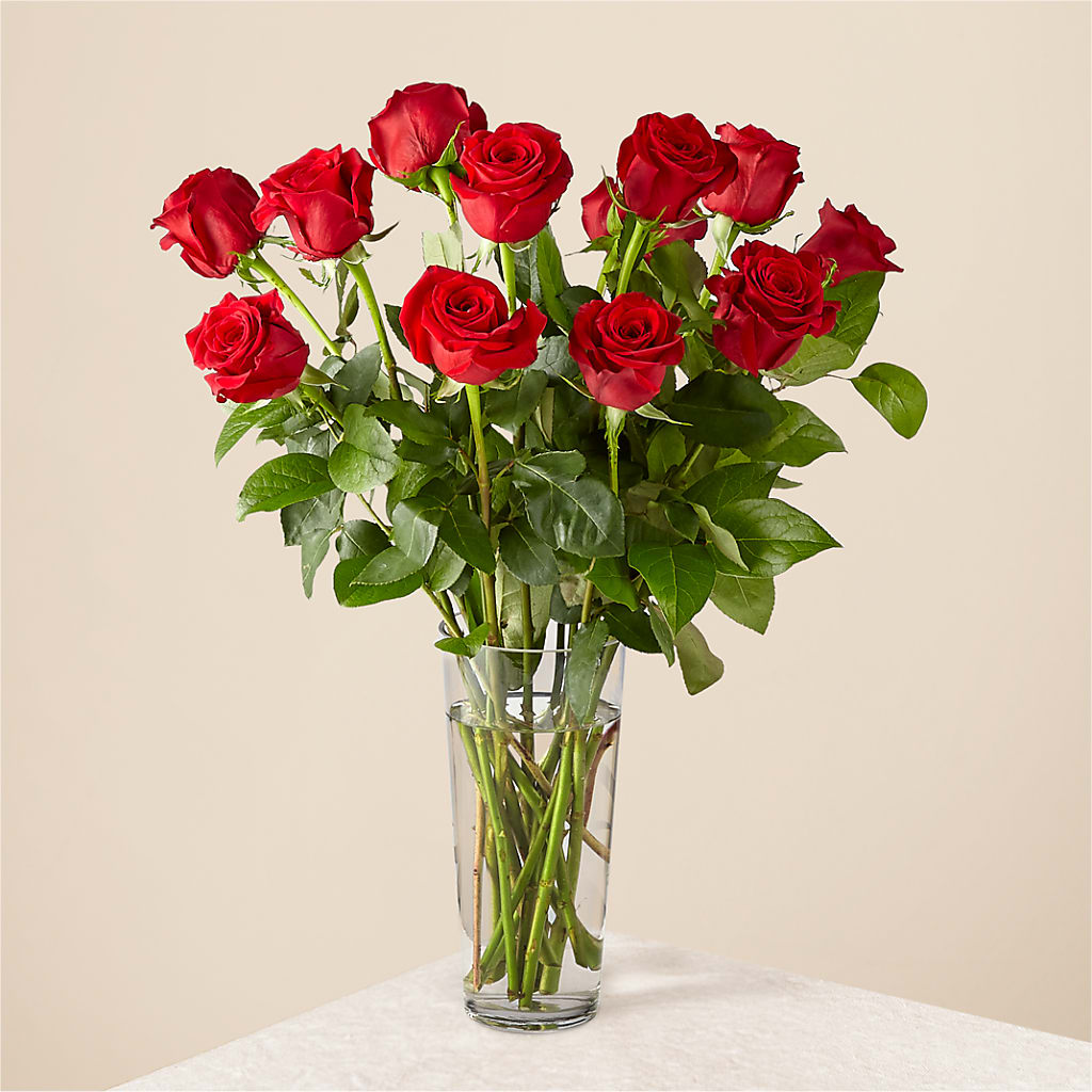 Long Stem Red Rose Bouquet – Katarina Floral, Hackettstown NJ