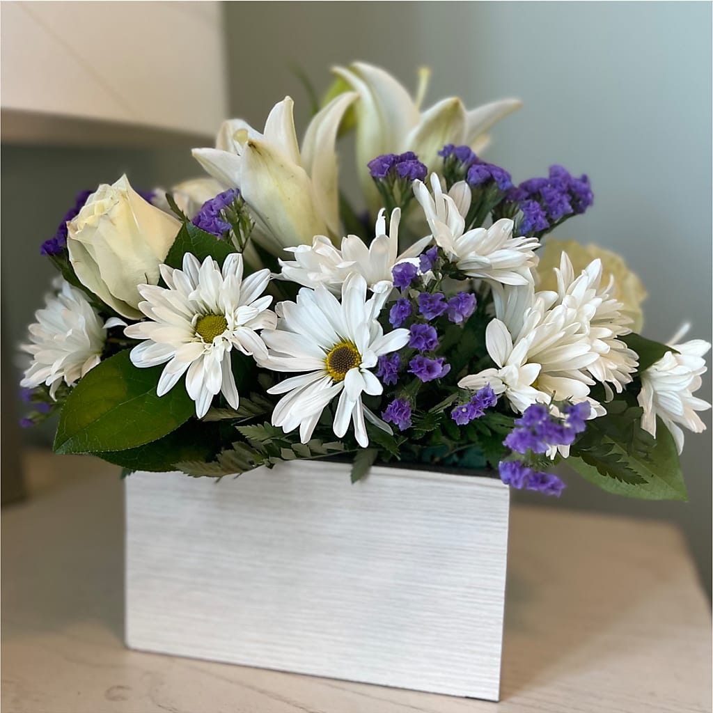 Beyond Blue Box Bouquet – Katarina Floral, Hackettstown NJ