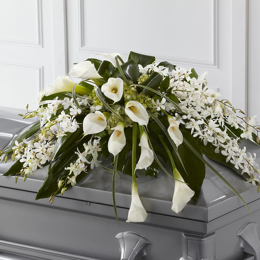 Angel Wings Casket Spray – Katarina Floral, Hackettstown NJ