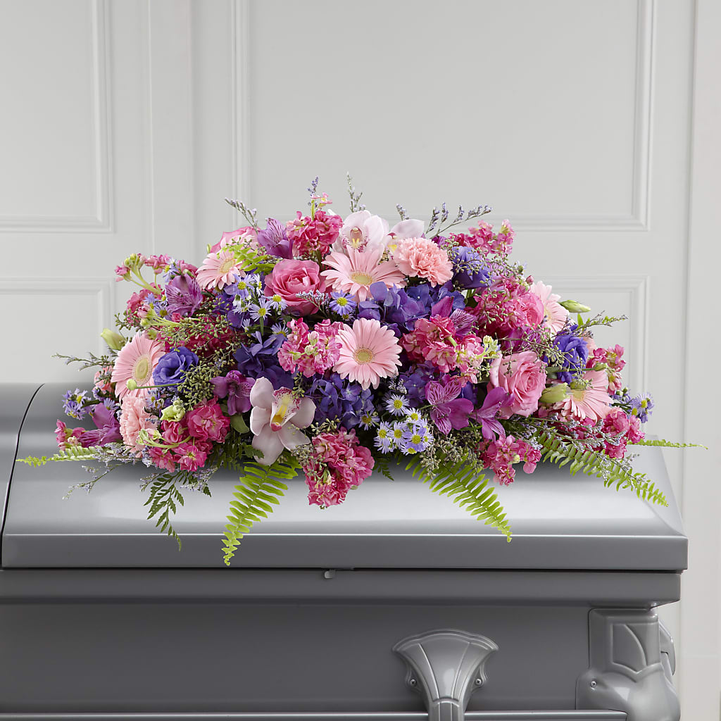 Glorious Garden Casket Spray – Katarina Floral, Hackettstown NJ