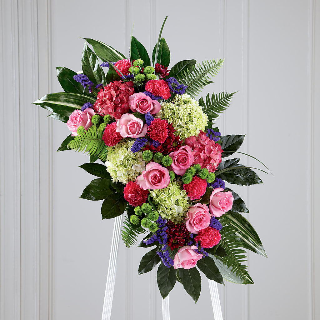 Refreshing Mix Standing Spray – Katarina Floral, Hackettstown NJ