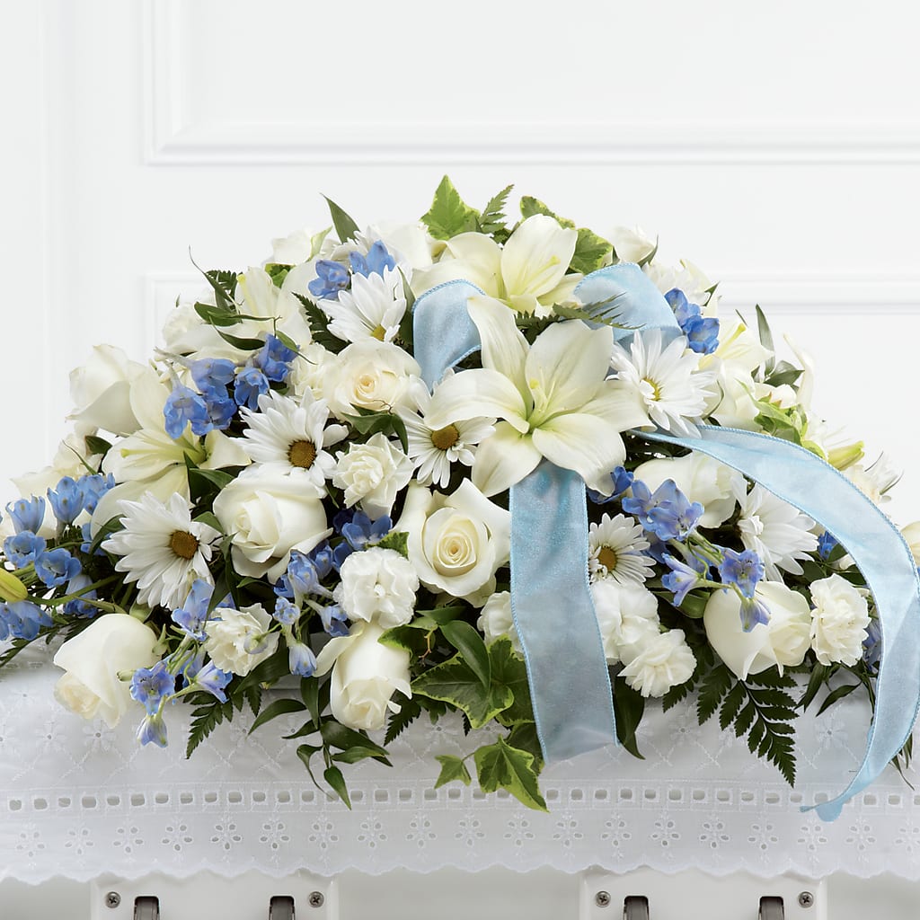 Tender Treasure Casket Spray – Katarina Floral, Hackettstown NJ