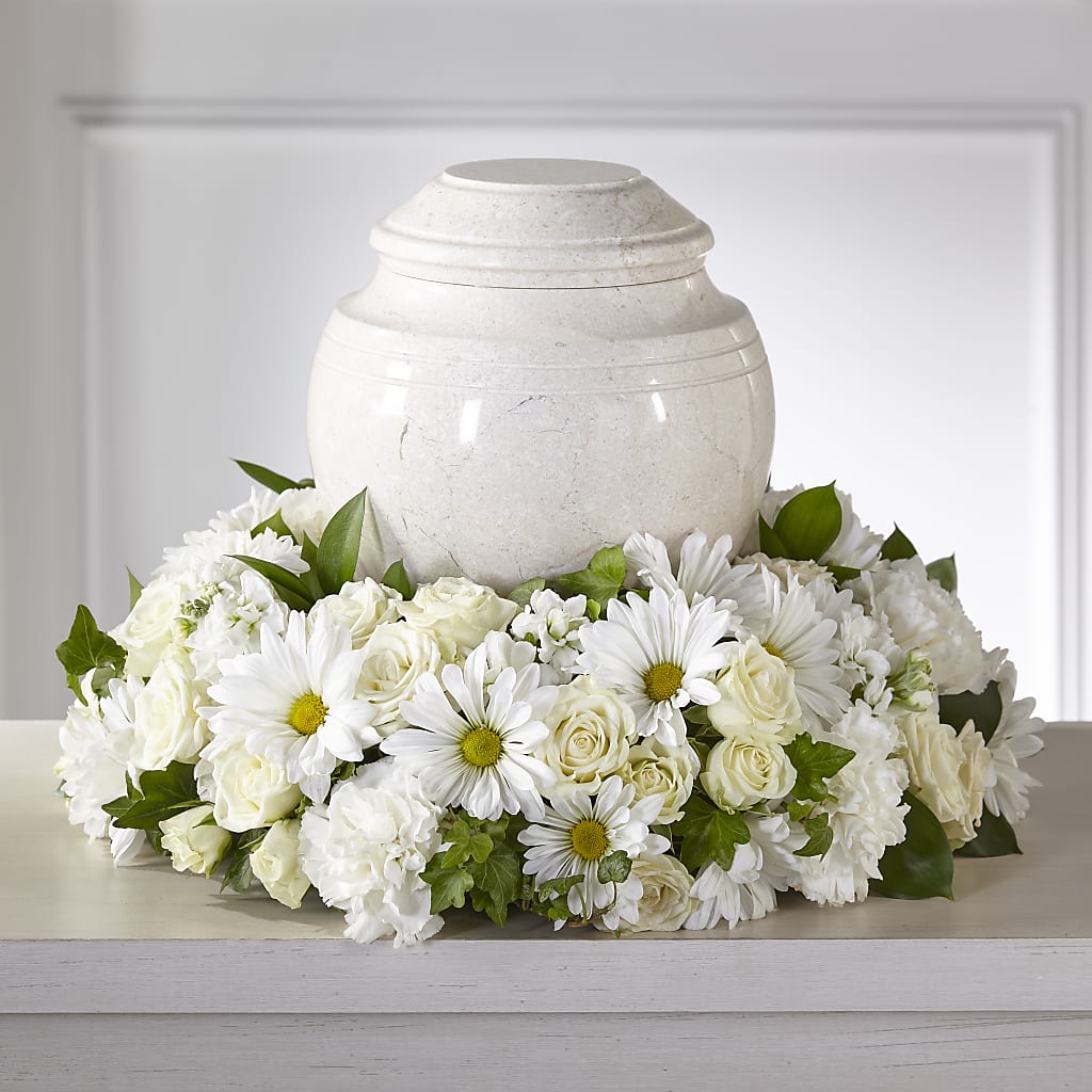 Ivory Gardens Cremation Adornment – Katarina Floral, Hackettstown NJ