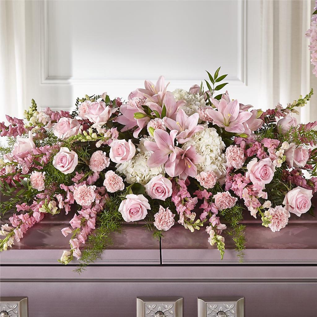 Life & Remembrance Casket Spray – Katarina Floral, Hackettstown NJ