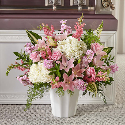 Simply Serene Floor Basket – Katarina Floral, Hackettstown NJ
