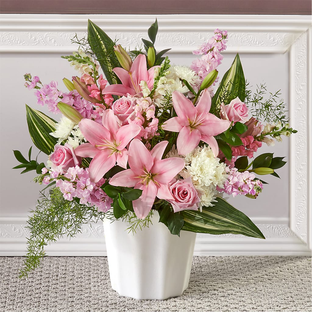 Simply Serene Floor Basket – Katarina Floral, Hackettstown NJ