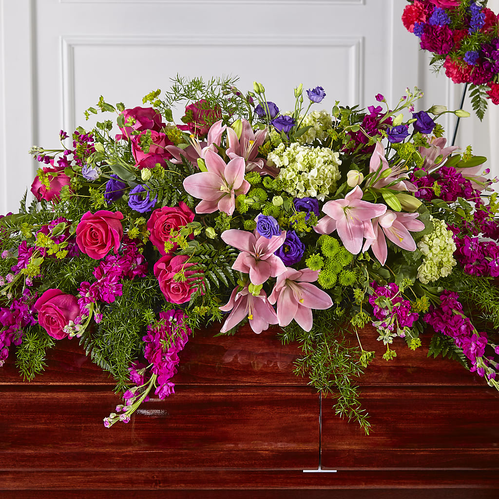 Radiant Tribute Casket Spray – Katarina Floral, Hackettstown NJ