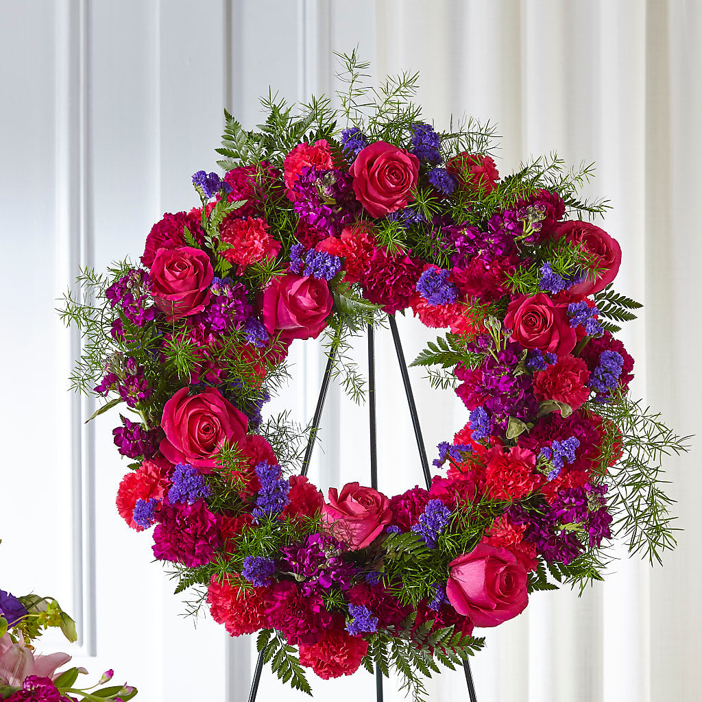 Calming Colors Wreath – Katarina Floral, Hackettstown NJ