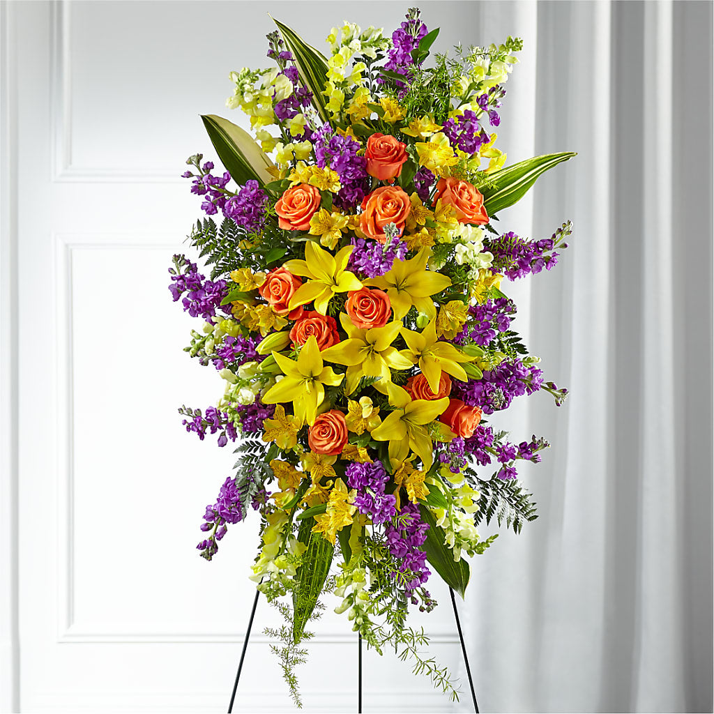Thoughtful Prayers Standing Spray – Katarina Floral, Hackettstown NJ
