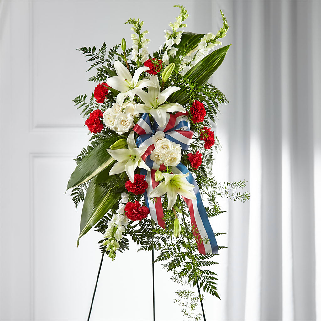 Stars of Life Standing Spray – Katarina Floral, Hackettstown NJ