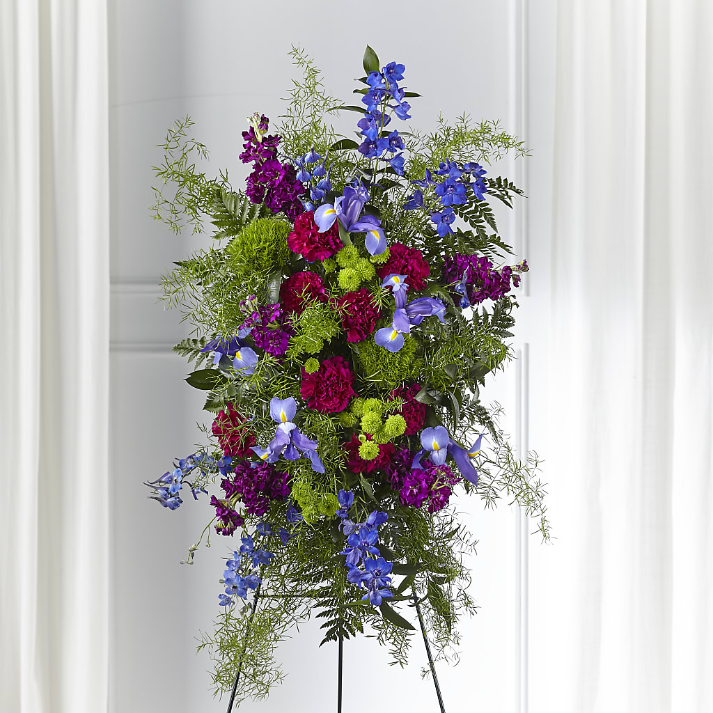 Heavenly Skies Standing Spray – Katarina Floral, Hackettstown NJ