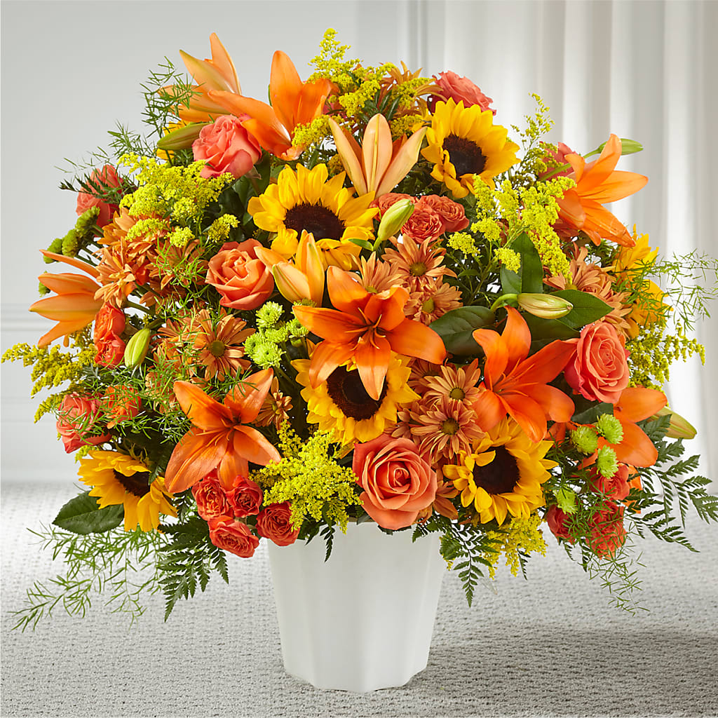 Harvest Thoughts Floor Basket – Katarina Floral, Hackettstown NJ