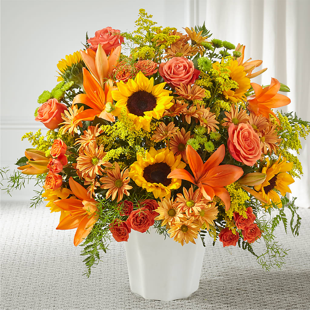 Harvest Thoughts Floor Basket – Katarina Floral, Hackettstown NJ
