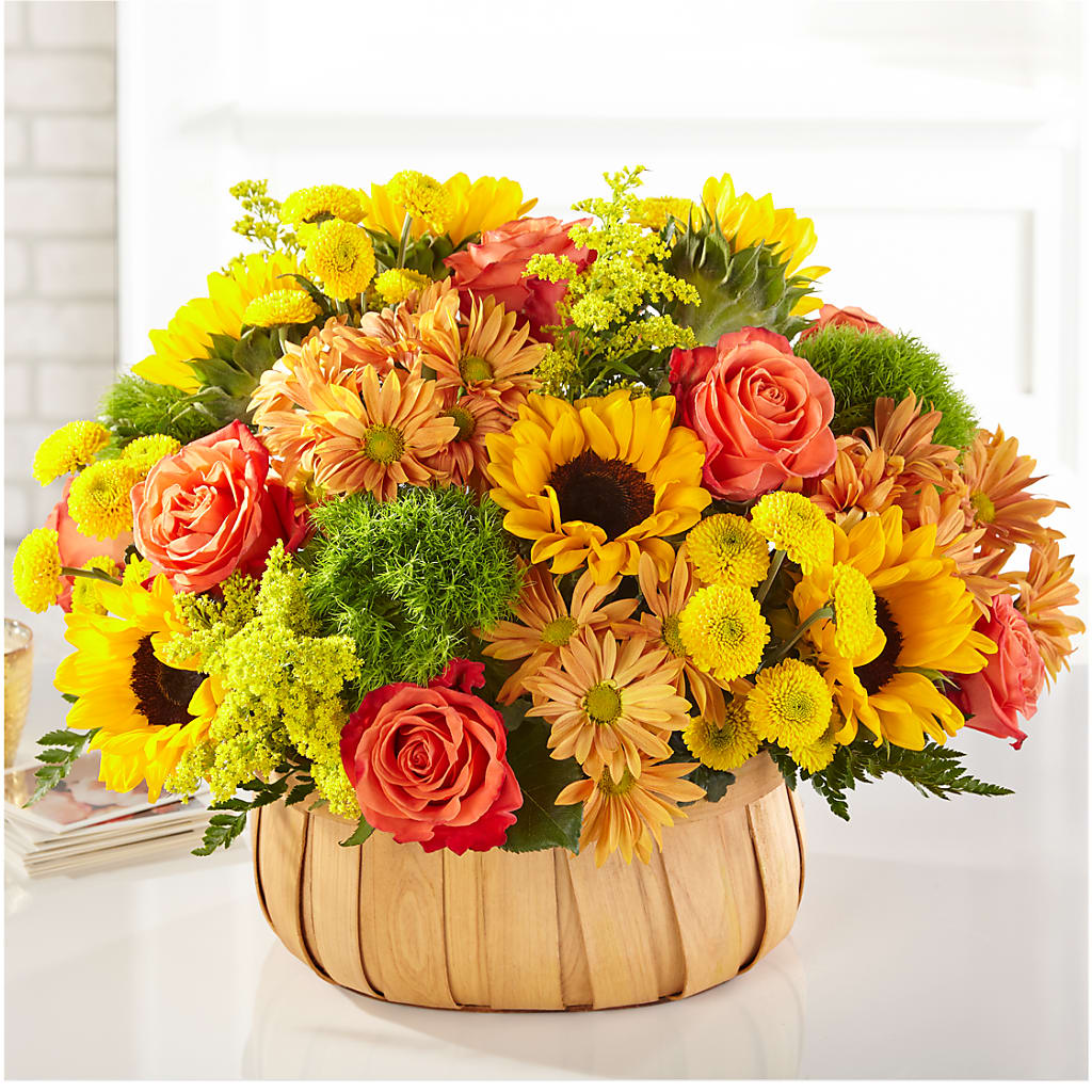 Harvest Sunflower Basket – Katarina Floral, Hackettstown NJ