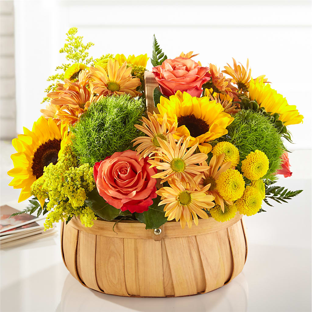 Harvest Sunflower Basket – Katarina Floral, Hackettstown NJ