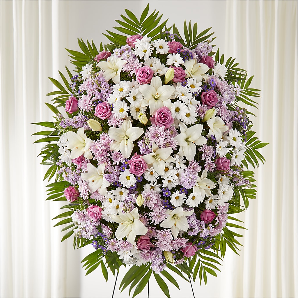 Surrounded by Love Standing Spray – Katarina Floral, Hackettstown NJ