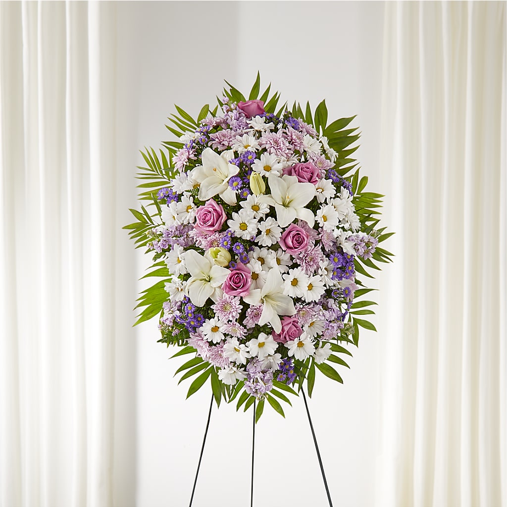 Surrounded by Love Standing Spray – Katarina Floral, Hackettstown NJ