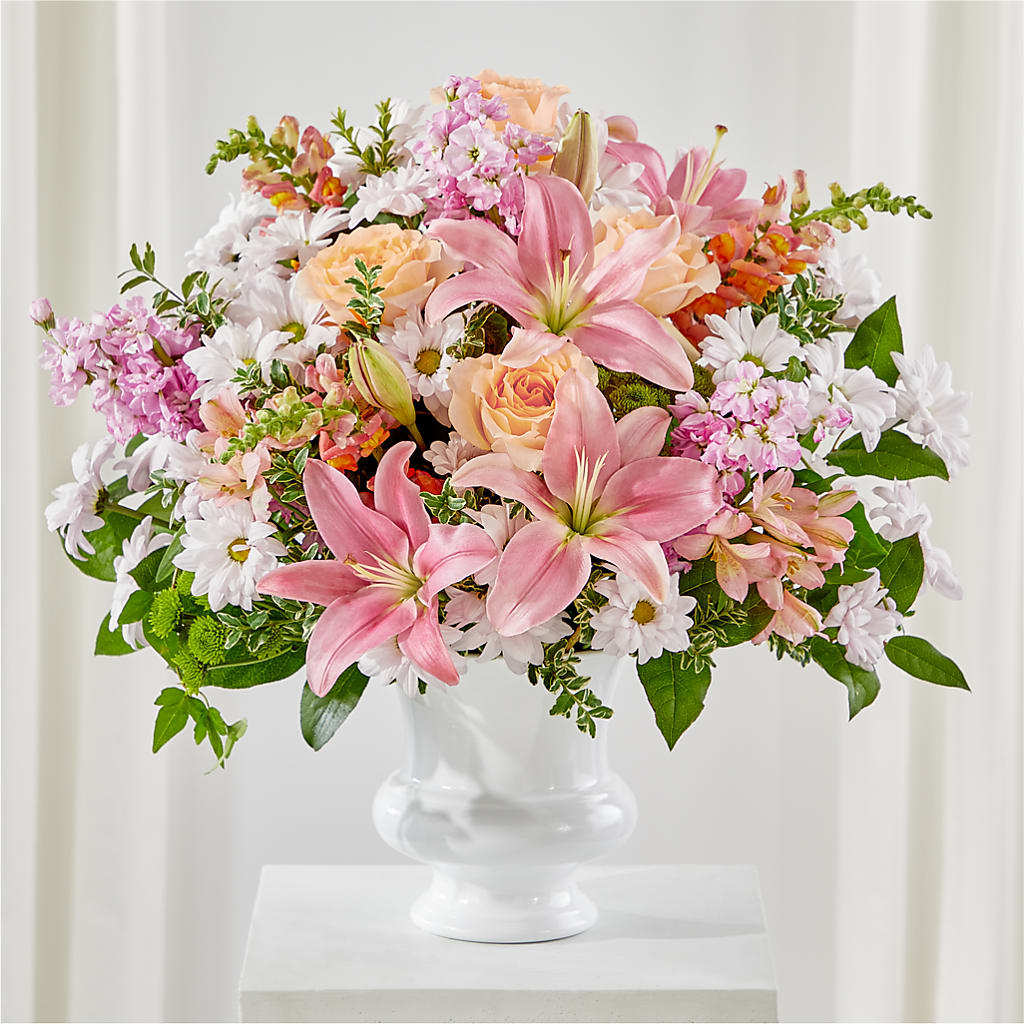 Heartfelt Gesture Urn Arrangement – Katarina Floral, Hackettstown NJ