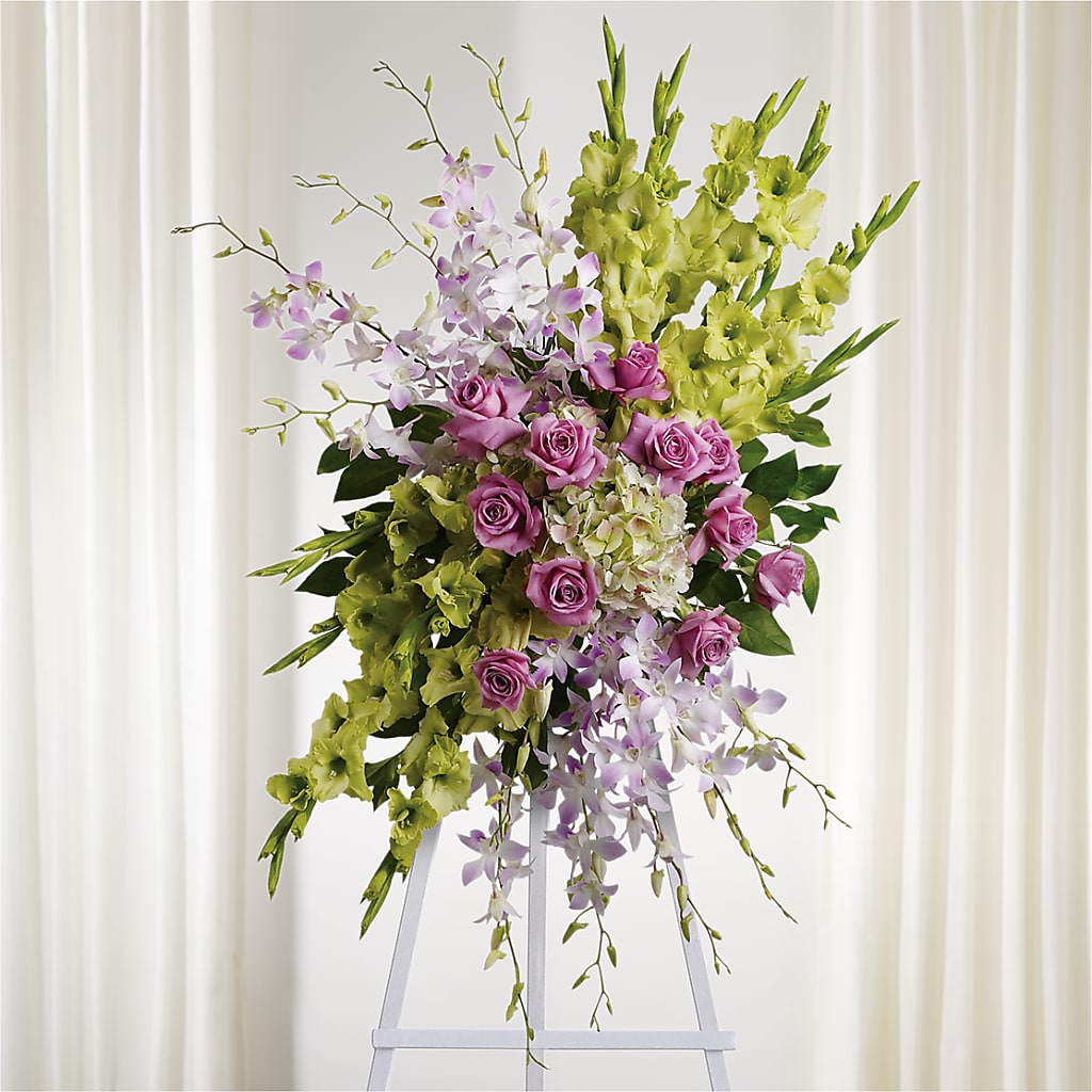 Lasting Legacy Standing Spray – Katarina Floral, Hackettstown NJ