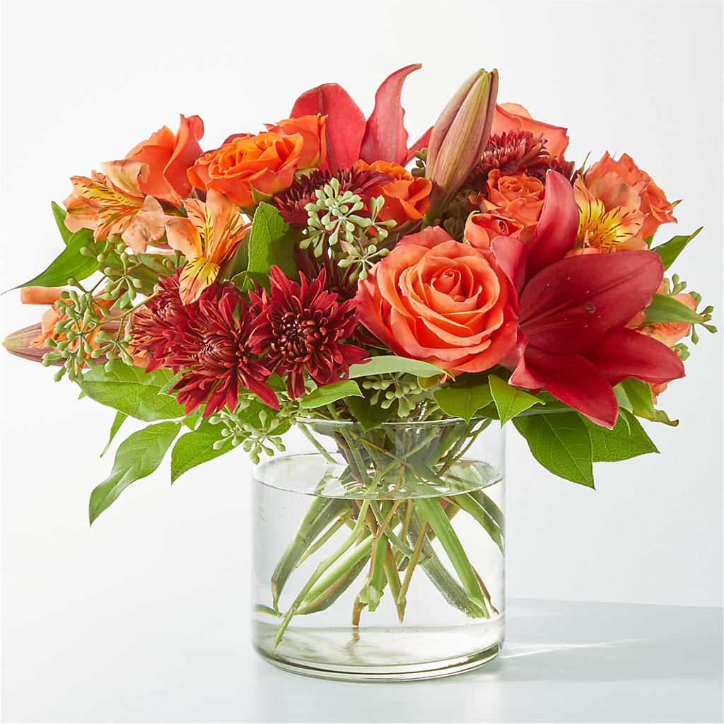 Crimson Leaves Bouquet – Katarina Floral, Hackettstown NJ