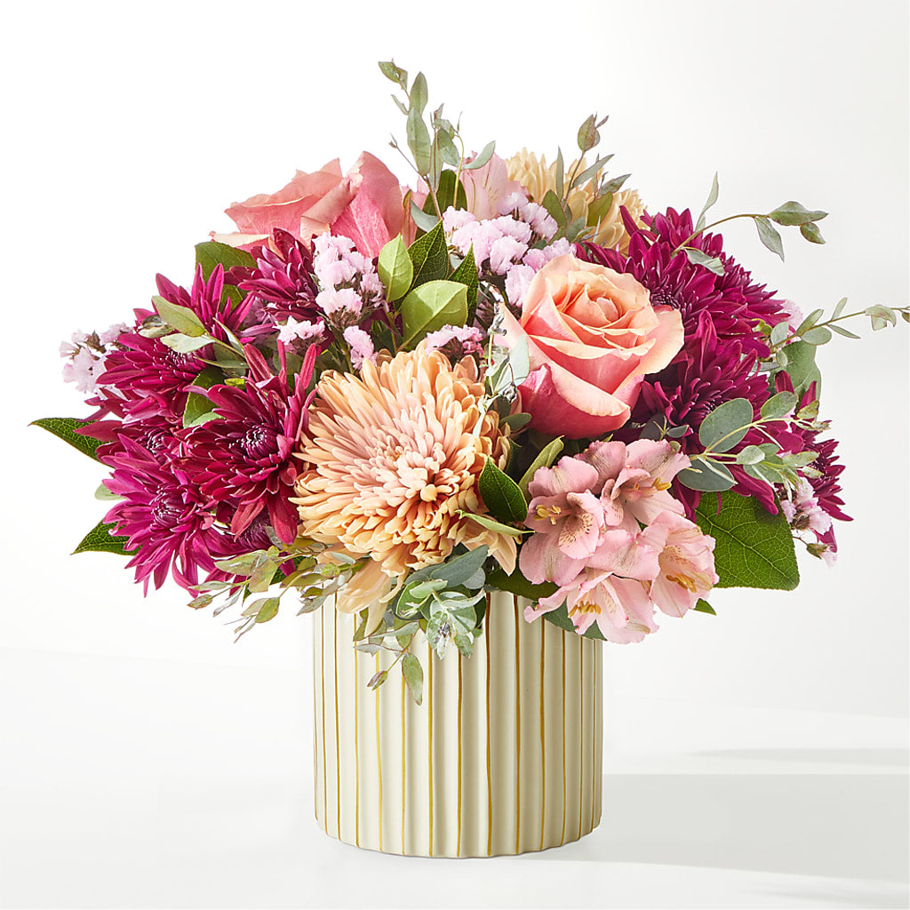 Berry Cobbler Bouquet with Ivory Vase – Katarina Floral, Hackettstown NJ
