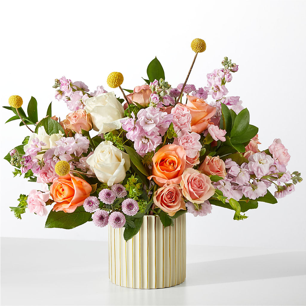 French Market Bouquet with Ivory Vase – Katarina Floral, Hackettstown NJ