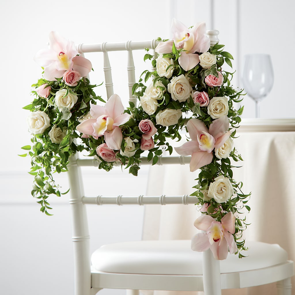 Orchid Rose Chair Décor – Katarina Floral, Hackettstown NJ