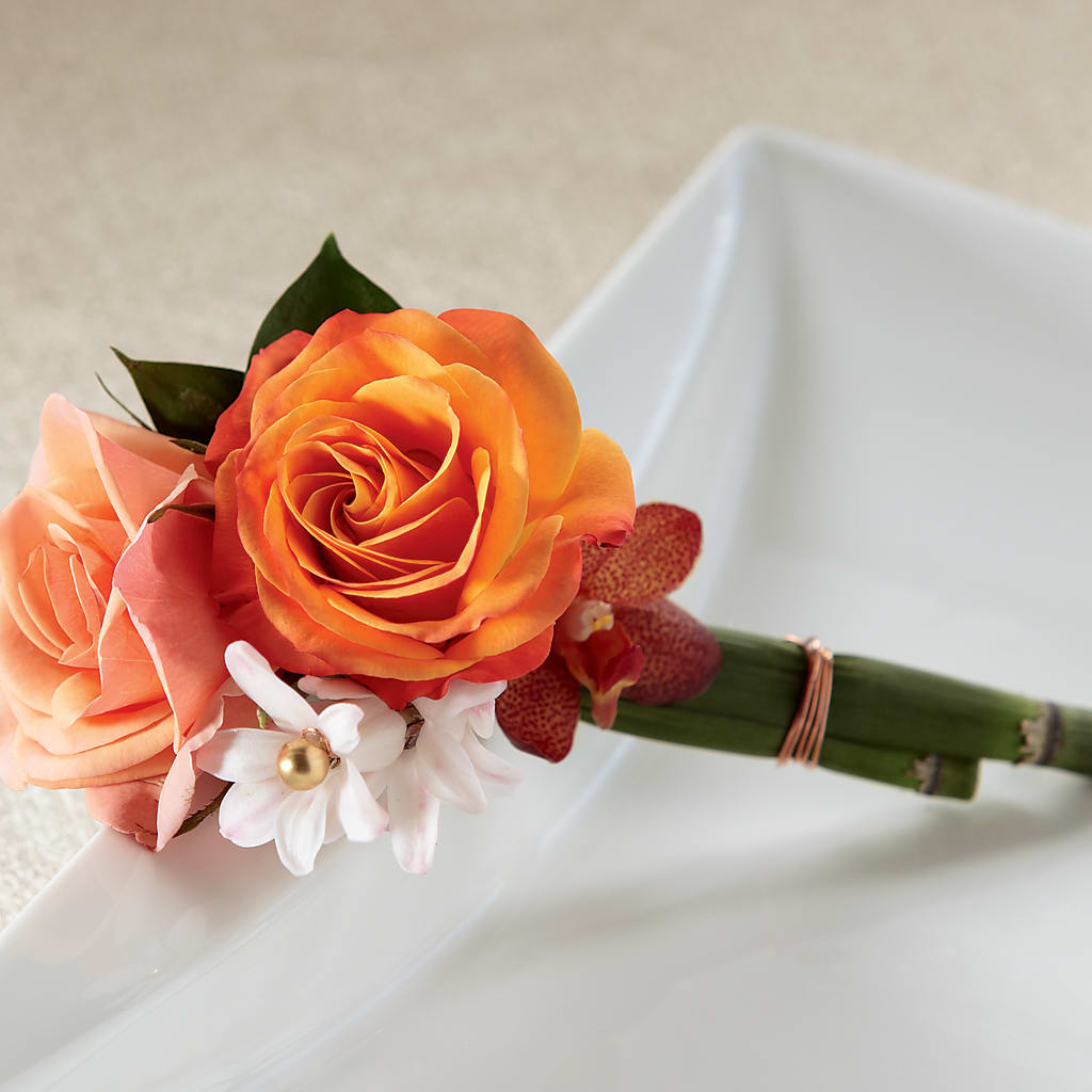 Sunset Dream Boutonniere – Katarina Floral, Hackettstown NJ