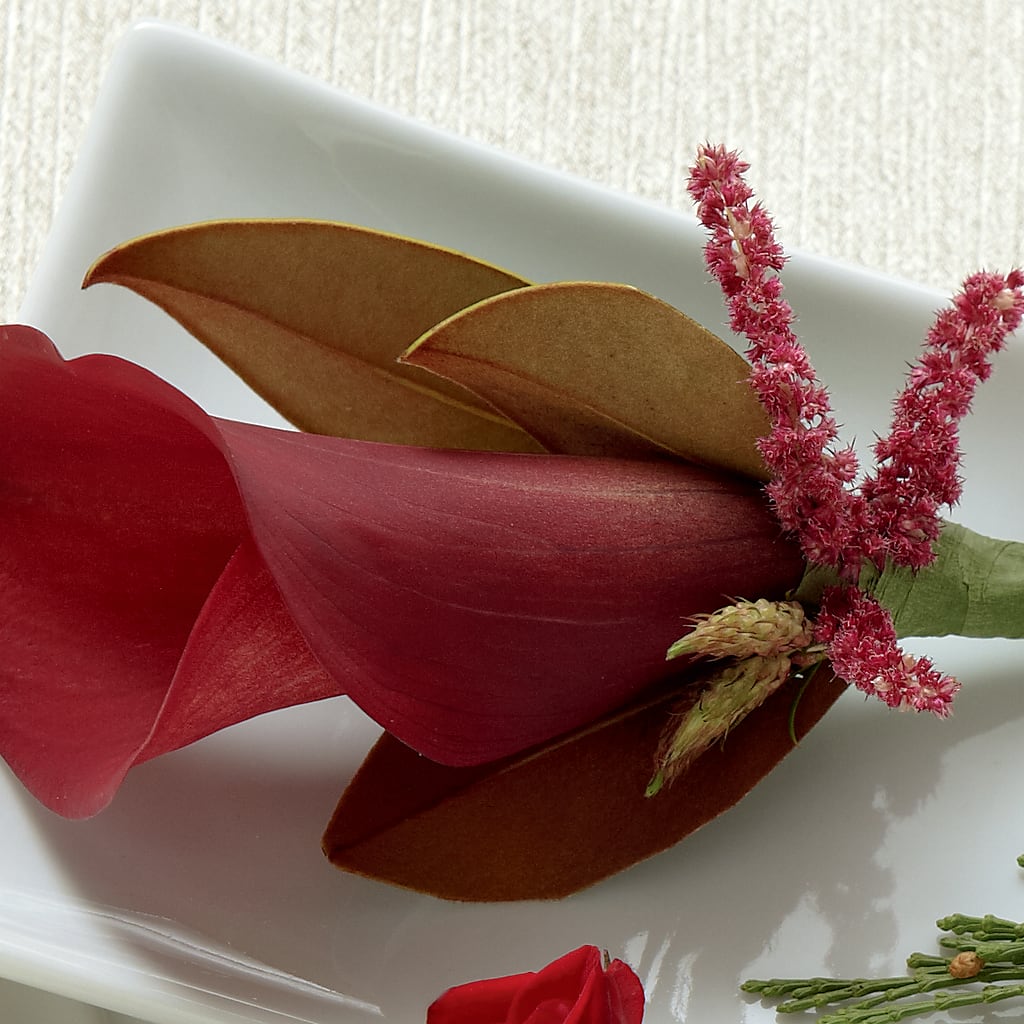 Red Calla Boutonniere – Katarina Floral, Hackettstown NJ