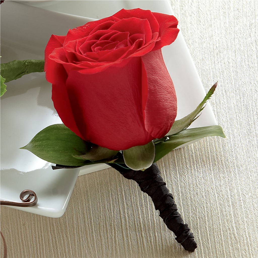 Red Rose Boutonniere – Katarina Floral, Hackettstown NJ