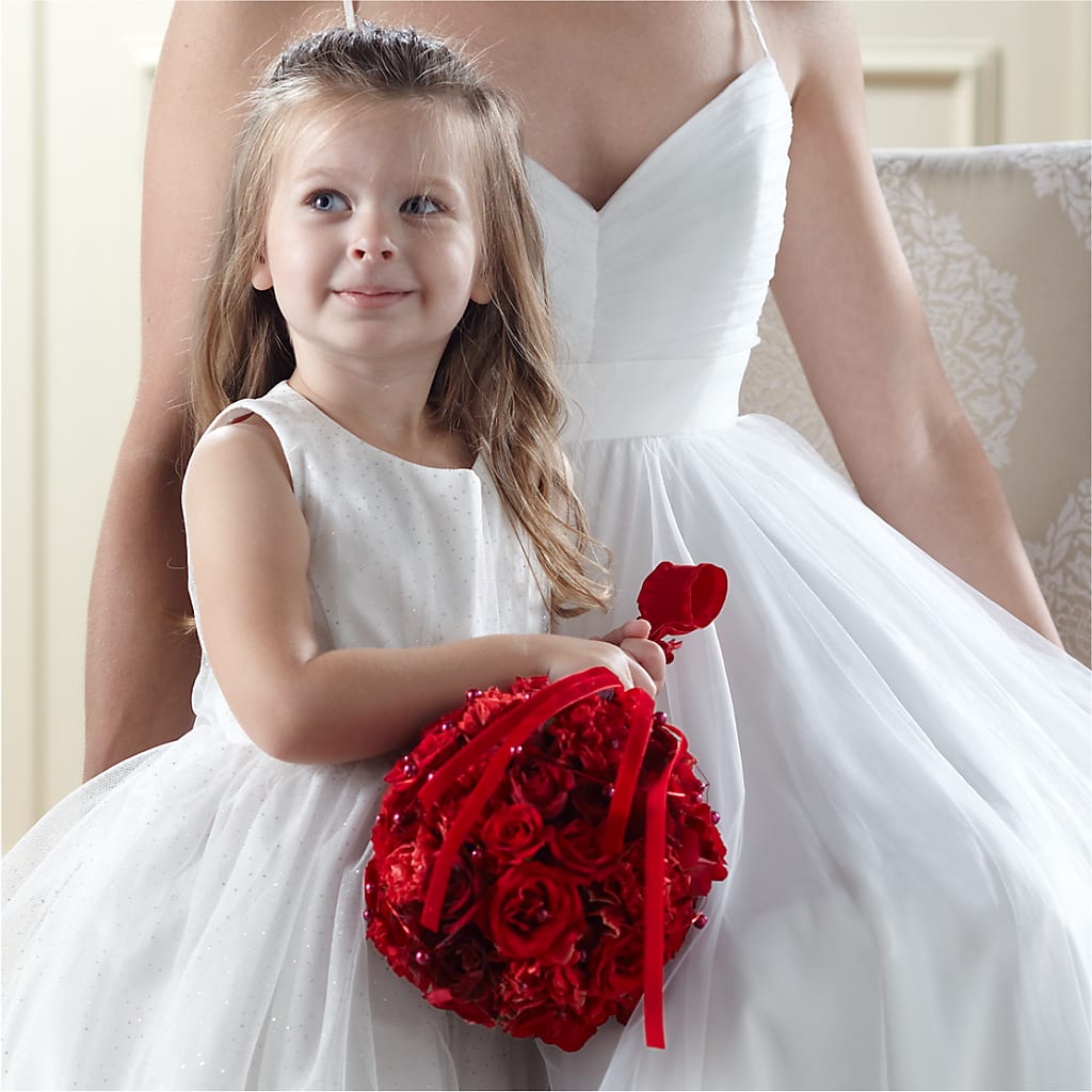 Pure at Heart Flower Girl Arrangement – Katarina Floral, Hackettstown NJ
