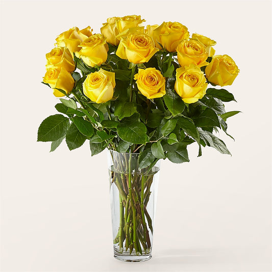 Long Stem Yellow Rose Bouquet –  Katarina Floral, Hackettstown NJ