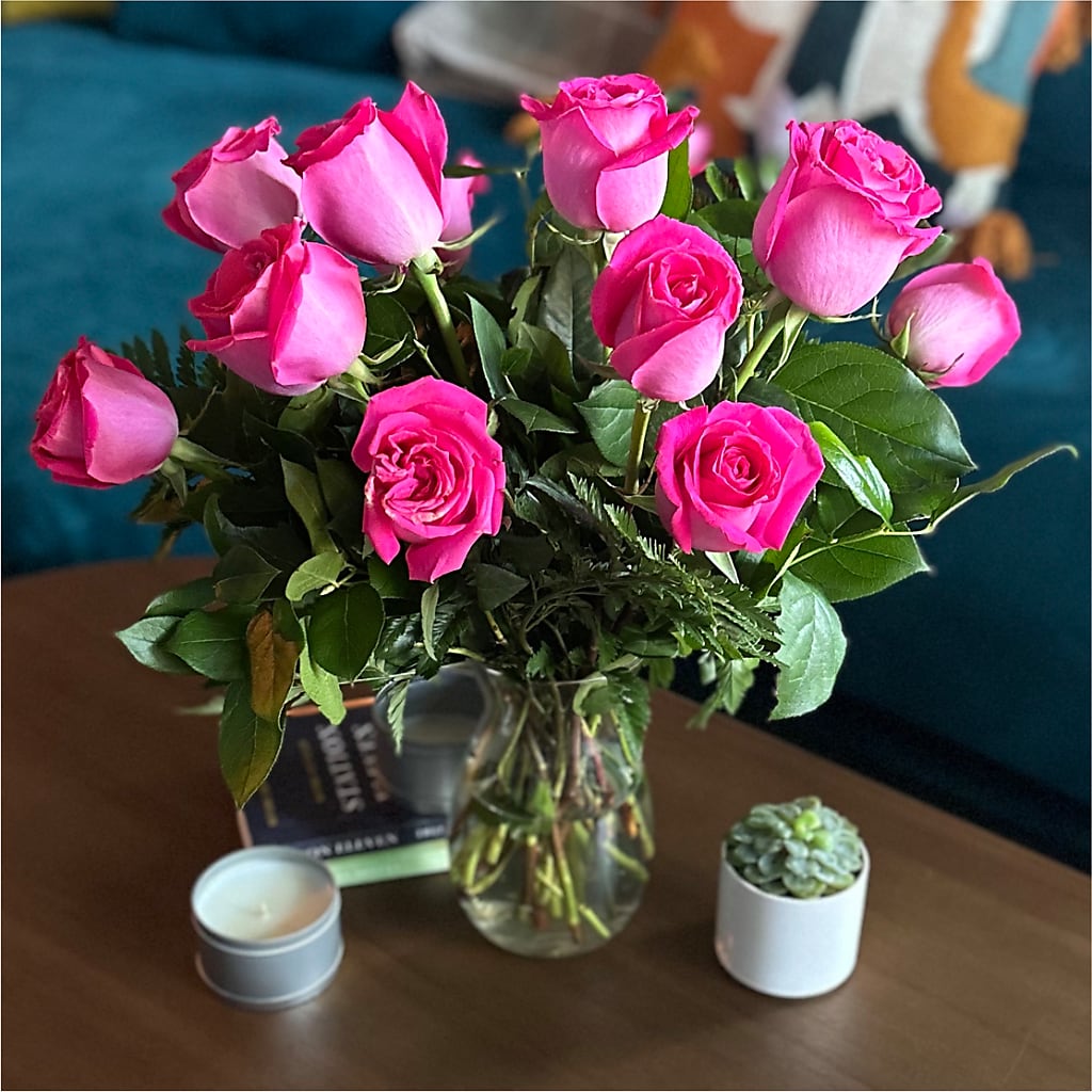 Long Stem Pink Rose Bouquet –  Katarina Floral, Hackettstown NJ