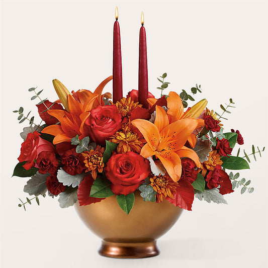 Fruits of Fall Centerpiece –  Katarina Floral, Hackettstown NJ