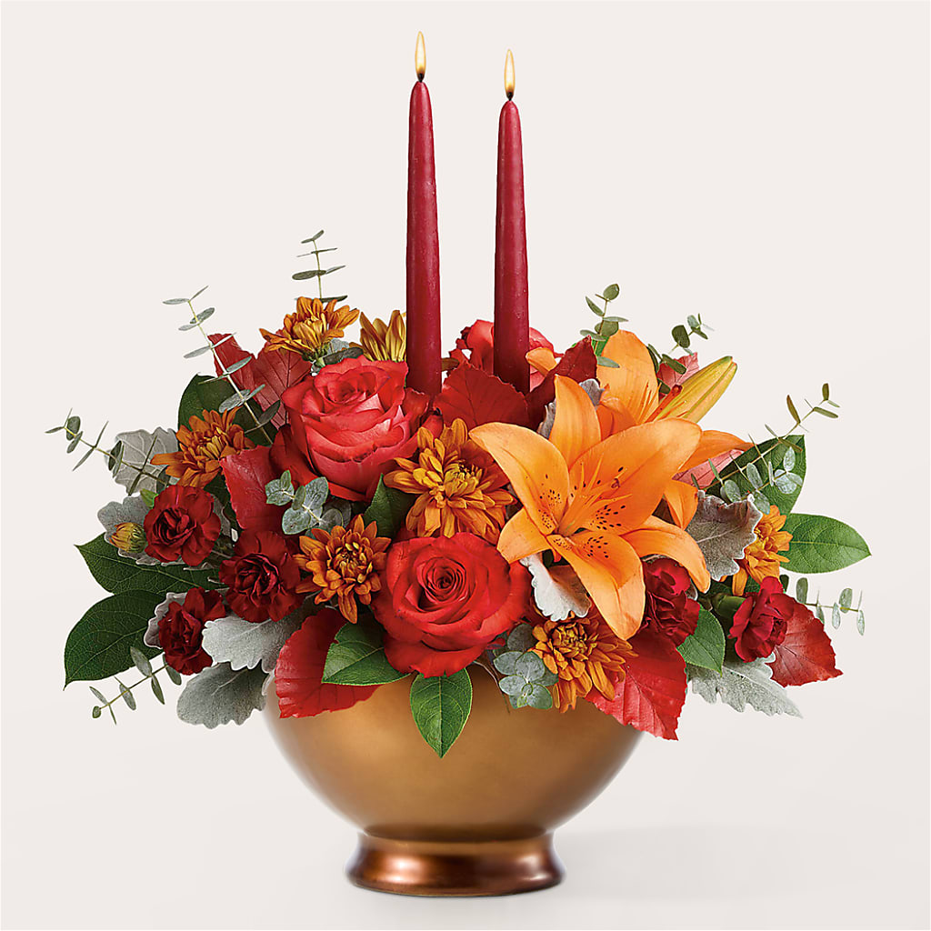Fruits of Fall Centerpiece –  Katarina Floral, Hackettstown NJ