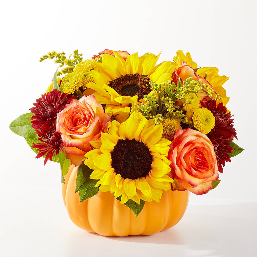 Golden Gourd Pumpkin Bouquet –  Katarina Floral, Hackettstown NJ