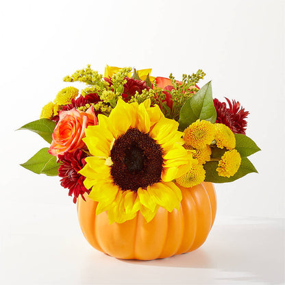 Golden Gourd Pumpkin Bouquet –  Katarina Floral, Hackettstown NJ
