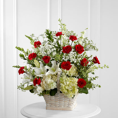 Arreglo floral en memoria de