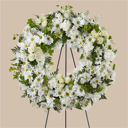 Faithful Wishes Wreath –  Katarina Floral, Hackettstown NJ
