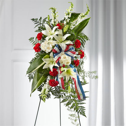 Stars of Life Standing Spray –  Katarina Floral, Hackettstown NJ