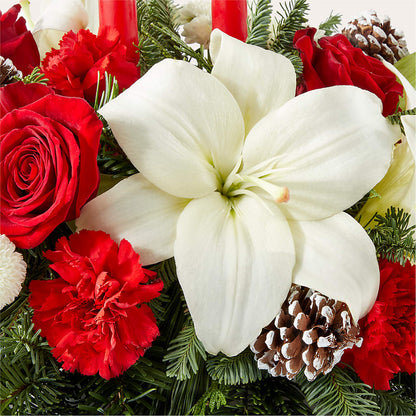 Seasonal Festivities Centerpiece –  Katarina Floral, Hackettstown NJ