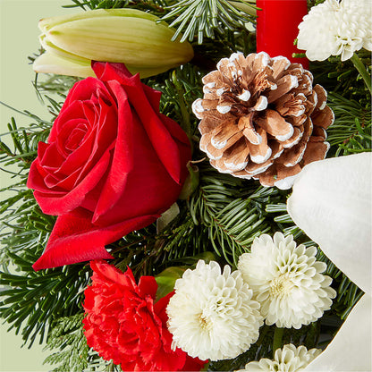 Seasonal Festivities Centerpiece –  Katarina Floral, Hackettstown NJ
