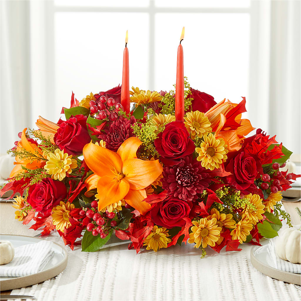Autumn's Embrace Centerpiece –  Katarina Floral, Hackettstown NJ